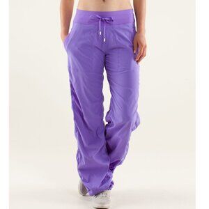 Lululemon Studio Pant II No Liner Power Purple 12 long dance drawstring tall